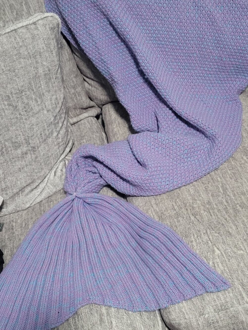 Mermaid Tail Blanket Crocheted